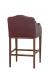 Fairfield's Anderson Traditional Bar Stool with Arms in Leather - Back View