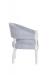 Fairfield's Gigi Upholstered Arm Chair Finished in White - Side View