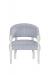 Fairfield's Gigi Upholstered Arm Chair Finished in White - Front View