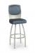 Trica Calvin Swivel Stool with Upholstered Vinyl Seat and Back