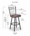 Trica's Charles Bar Height Dimensions