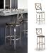 Trica's Chateau Swivel Bar Stool with Back in Custom Choices