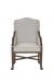 Fairfield's Anderson Dining Arm Chair with Casters - Front View