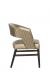 Fairfield's Bryant Modern Wood Dining Chair with Curved Back in Bronze Leather - Side View