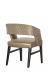Fairfield's Bryant Modern Wood Dining Chair with Curved Back in Bronze Leather - Back View