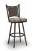 Trica's Creation Collection Swivel Bar Stool with Solid Back Design