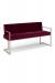 Wesley Allen's Marzan Modern Upholstered Bench with Arms in Red