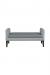 Fairfield's Bradshaw Modern Multi Fabric Bench with Arms - Front View