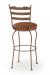 Trica Latte Swivel Stool with Fabric Seat