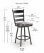 Trica's Louis Spectator Height Dimensions