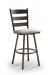 Trica's Louis Swivel 30" Inch Barstool with Chocolate Brown Metal Finish