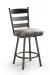 Trica's Louis Traditional Swivel Bar Stool with Ladder Back Design