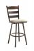 Trica's Louis Classic Metal Swivel Bar Stool with Ladder Back