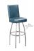Trica Nicholas Swivel Stool with Brushed Steel Metal Finish