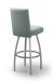 Trica Nicholas Modern Swivel Stool with Fully Upholstered Seat and Back