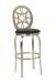 Trica Provence Swivel Stool with Brushed Steel