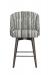 Fairfield's Morrison Wood Swivel Upholstered Counter Stool with Low Back - Front View