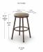 Trica's Sal Bar Height Dimensions