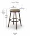 Trica's Sal Counter Height Dimensions