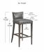 Leathercraft's Charlie Bar Height Dimensions