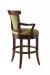 Leathercraft's Lowell 508 Traditional Wood Swivel Bar Stool with Arms - View of Back