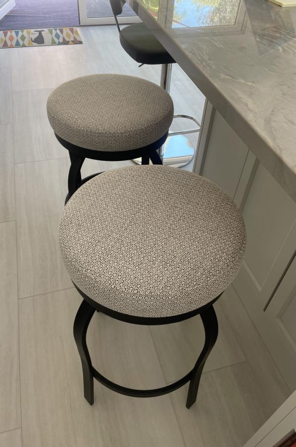 Trica's Truffle Backless Swivel Bar Stool • Barstool Comforts
