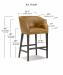 Leathercraft's Baxter Bar Height Dimensions