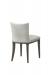 Leathercraft's Charlie Low Back Modern Dining Side Chair in Wood and Leather - Back View