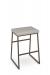 Amisco's Zach Bronze Backless Bar Stool with Sled Base