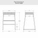 Amisco's Bryan Counter Height Dimensions