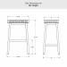 Amisco's Tyler Bar Height Dimensions