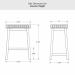 Amisco's Tyler Counter Height Dimensions