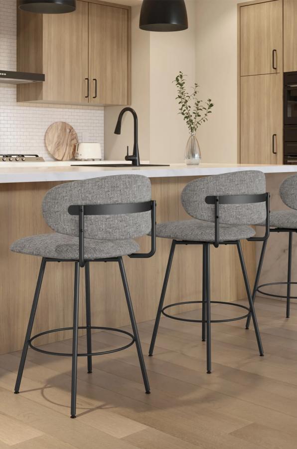 Buy Amisco's Wyatt Modern Swivel Low Back Bar Stool – Barstool Comforts