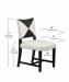 Leathercraft's Willem Dining Chair Dimensions