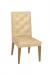 Leathercraft's Traditional Clark Tufted Dining Chair in Cream Leather