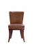 Darafeev's 917 Maple Upholstered Wood Club Chair with Leather and Nailhead Trim - Front