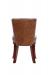 Darafeev's 917 Maple Upholstered Wood Club Chair with Leather and Nailhead Trim - Back