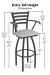 Holland's #415 Jackie Swivel Extra Tall Height Stool Dimensions
