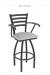 Holland's Jackie Swivel Stool with Arms in Bar Height