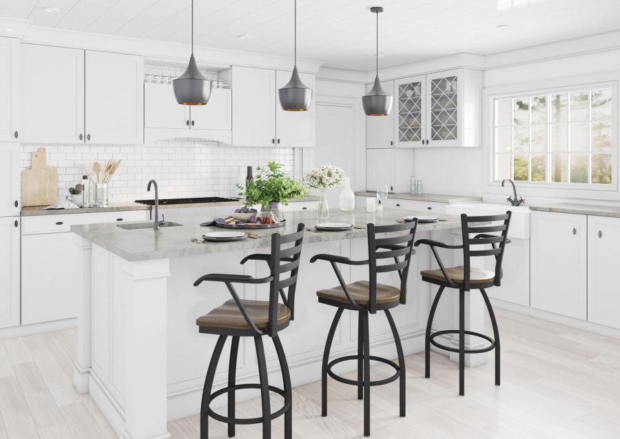 Buy Holland's Jackie Swivel Bar Stool with Arms • Free shipping!