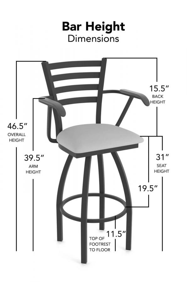 Buy Holland's Jackie Swivel Bar Stool with Arms • Free shipping!