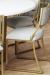 Wesley Allen's Ki Gold Metal Dining Chair - Close Up