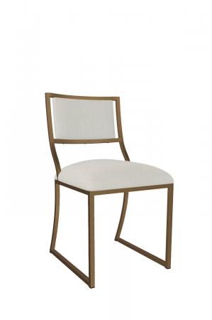 Wesley Allen's Ki Upholstered Modern Dining Chair in Bronze