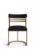 Wesley Allen's Miramar Modern Metal Dining Chair with Curved Back - Front View