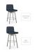 Amisco's Tully Swivel Stool in Counter Height and Bar Height