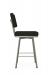 Amisco's Wesley Modern Swivel Bar Stool with Back - Side View