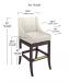 Style Upholstering's 101 Swivel Bar Height Stool