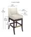 Style Upholstering's 101 Swivel Counter Height Stool