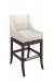Style Upholstering 101 Transitional Wood Bar Stool with Back