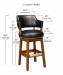 Style Upholstering's 141 Swivel Counter Height Stool